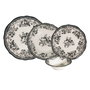 Hermia Juego de Cena Velour Anthracite Fulya de 24 Piezas